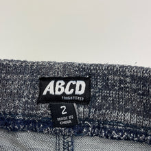 Load image into Gallery viewer, Boys ABCD Industrie, knit stretch denim pants, elasticated, Inside leg: 30cm, FUC, size 2,
