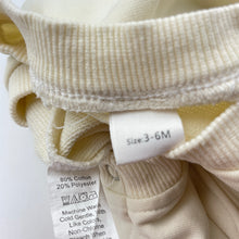 Load image into Gallery viewer, Girls cream, lightweight sweater romper, light marks, FUC, size 00,