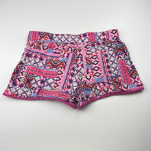 Load image into Gallery viewer, Girls Piping Hot, colourful shorts, elasticated, FUC, size 12,