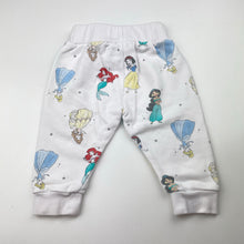Load image into Gallery viewer, Girls Disney, Princess fleece lined track pants, elasticated, GUC, size 00,