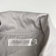 Load image into Gallery viewer, Girls Blue Sky, lightweight silk / polyester jacket, L: 57cm, EUC, size 7-8,