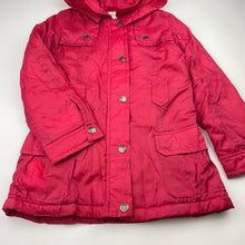 Load image into Gallery viewer, Girls Milkshake, fleece lined jacket / coat, small pinholes front right, L: 56cm, FUC, size 8,