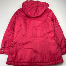 Load image into Gallery viewer, Girls Milkshake, fleece lined jacket / coat, small pinholes front right, L: 56cm, FUC, size 8,