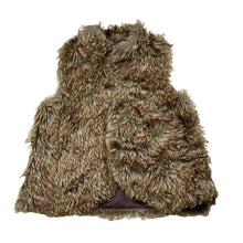 Load image into Gallery viewer, Girls Tape a L'Oeil, lined faux fur vest, open style (no fastening), GUC, size 6,