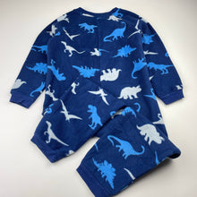Load image into Gallery viewer, Boys Target, fleece winter all-in-one pyjamas, dinosaurs, EUC, size 4,