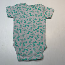 Load image into Gallery viewer, Unisex Milk & Masuki, lightweight organic cotton bodysuit / romper, birds, EUC, size 0,