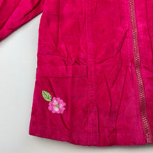 Load image into Gallery viewer, Girls Jelly Beans, vintage embroidered velvet jacket, small mark front, FUC, size 7,