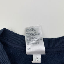 Load image into Gallery viewer, Unisex Anko, navy fleece lined sweater / jumper, dinosaur, GUC, size 00,
