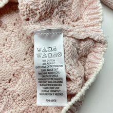 Load image into Gallery viewer, Girls Catherine Malandrino, pink knitted long sleeve dress, EUC, size 00, L: 35cm