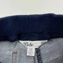 Load image into Gallery viewer, Unisex Bebe by Minihaha, lightweight stretch knit denim pants, elasticated, EUC, size 000,