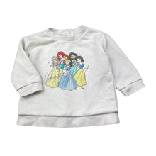 Load image into Gallery viewer, Girls Disney, Princess fleece lined sweater / jumper, light mark, FUC, size 00,