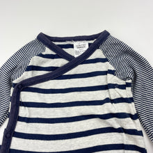 Load image into Gallery viewer, Boys striped, cotton romper, FUC, size 0,