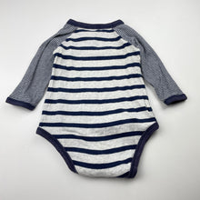 Load image into Gallery viewer, Boys striped, cotton romper, FUC, size 0,