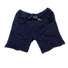 Load image into Gallery viewer, Boys Dymples, navy stretch cotton shorts, elasticated, FUC, size 0,