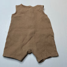 Load image into Gallery viewer, Unisex Target, waffle organic cotton romper, FUC, size 00,