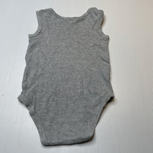 Load image into Gallery viewer, Unisex Baby Berry, grey marle cotton singletsuit, FUC, size 0,