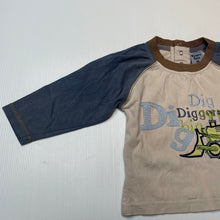Load image into Gallery viewer, Boys Pumpkin Patch, vintage soft cotton long sleeve top, digger, FUC, size 0,