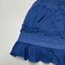 Load image into Gallery viewer, Girls Young Hearts, lined cotton skirt, elasticated, L: 31cm, FUC, size 7,