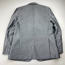 Load image into Gallery viewer, Boys Mini World, grey/silver suit/formal jacket, Sz: 56, armpit to armpit: 37.5cm, shoulder to cuff: 47.5cm, EUC, size 8-9,