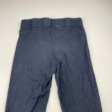 Load image into Gallery viewer, Girls blue, stretchy leggings, elasticated, Inside leg: 50cm, EUC, size 8,
