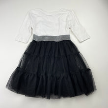 Load image into Gallery viewer, Girls A'nD, black & white tulle dress, cat, FUC, size 3, L: 50cm