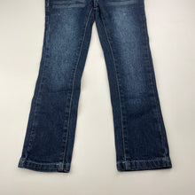 Load image into Gallery viewer, Boys Pumpkin Patch, dark stretch denim jeans, adjustable, Inside leg: 43.5cm, EUC, size 4,