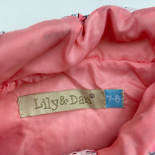 Load image into Gallery viewer, Girls Lily & Dan, floral puffer vest / sleeveless jacket, EUC, size 7-8,