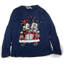 Load image into Gallery viewer, Girls Zara, Disney Minnie & Mickey Mouse cotton & sequin top, EUC, size 11-12,