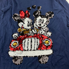 Load image into Gallery viewer, Girls Zara, Disney Minnie & Mickey Mouse cotton & sequin top, EUC, size 11-12,