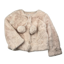 Load image into Gallery viewer, Girls Milkshake, lined soft feel faux fur jacket, poppers, GUC, size 8,