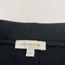 Load image into Gallery viewer, Girls Witchery, black stretchy jodhpur style pants, elasticated, Inside leg: 46.5cm, FUC, size 6,