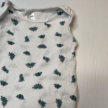 Load image into Gallery viewer, Unisex Anko, lightweight cotton bodysuit / romper, dinosaurs, GUC, size 0,