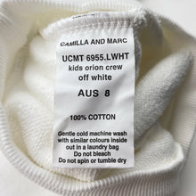 Load image into Gallery viewer, Girls Camilla and Marc, cotton sweater / jumper, light mark left shoulder, FUC, size 8,