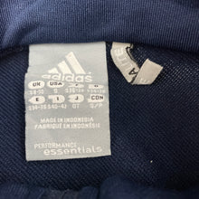 Load image into Gallery viewer, Womens Adidas, CLIMALITE 3 stripes zip up track top, armpit to armpit: 44cm, shoulder to cuff: 57cm, EUC, size 8-10,