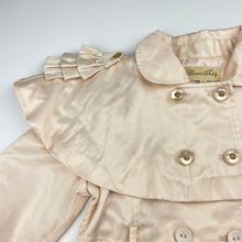 Load image into Gallery viewer, Girls Classic Teddy, lined lightweight jacket / coat, L: 58cm, EUC, size 5,