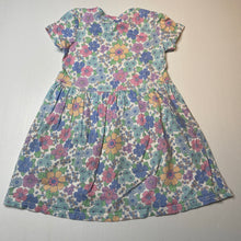 Load image into Gallery viewer, Girls Cotton On, floral cotton casual dress, marks on skirt, FUC, size 6, L: 57cm