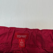 Load image into Gallery viewer, Boys Esprit, red cotton shorts, adjustable, FUC, size 6 months,