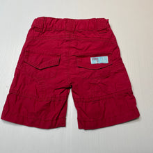 Load image into Gallery viewer, Boys Esprit, red cotton shorts, adjustable, FUC, size 6 months,
