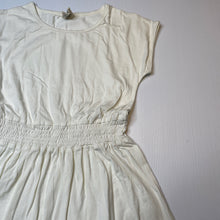 Load image into Gallery viewer, Girls Milk & Masuki, organic cotton blend elastic waist dress, EUC, size 7, L: 59cm at front