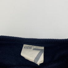Load image into Gallery viewer, Girls Cotton On, navy fleece lined sweater / jumper, bird, EUC, size 7,