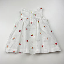 Load image into Gallery viewer, Girls Baby World, embroidered lightweight dress, GUC, size 000, L: 34cm