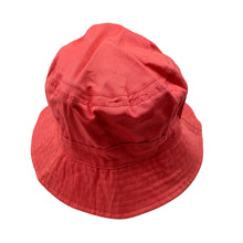 Load image into Gallery viewer, Girls Charlie & Me, coral cotton bucket hat, chin strap, EUC, size 00-0,