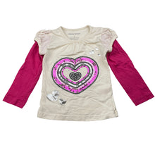Load image into Gallery viewer, Girls CHEROKEE, cotton long sleeve top, sequins, FUC, size 2,