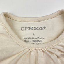 Load image into Gallery viewer, Girls CHEROKEE, cotton long sleeve top, sequins, FUC, size 2,