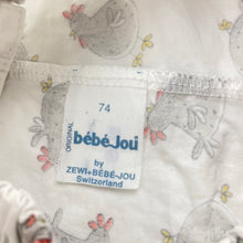 Load image into Gallery viewer, Girls Bebe-Jous, vintage lightweight cotton overalls / romper, FUC, size 0,