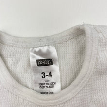 Load image into Gallery viewer, Boys Neon, waffle cotton long sleeve pyjama top, FUC, size 3-4,