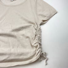 Load image into Gallery viewer, Girls Mooloola, lightweight knit short sleeve top, Sz: S, L: 40cm, armpit to armpit: 32cm, EUC, size 6-8,