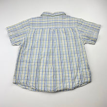 Load image into Gallery viewer, Boys The Childrens Place, lightweight cotton short sleeve shirt, no size, L: 38cm, armpit to armpit: 35cm, GUC, size 4-5,