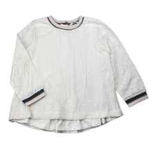 Load image into Gallery viewer, Girls Milkshake, lined floral lace top, no size, armpit to armpit: 34cm, shoulder to cuff: 38cm, EUC, size 6,