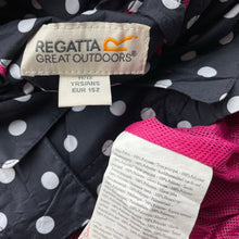 Load image into Gallery viewer, Girls REGATTA, HYDRAFORT lightweight waterproof jacket / coat, EUC, size 11-12,